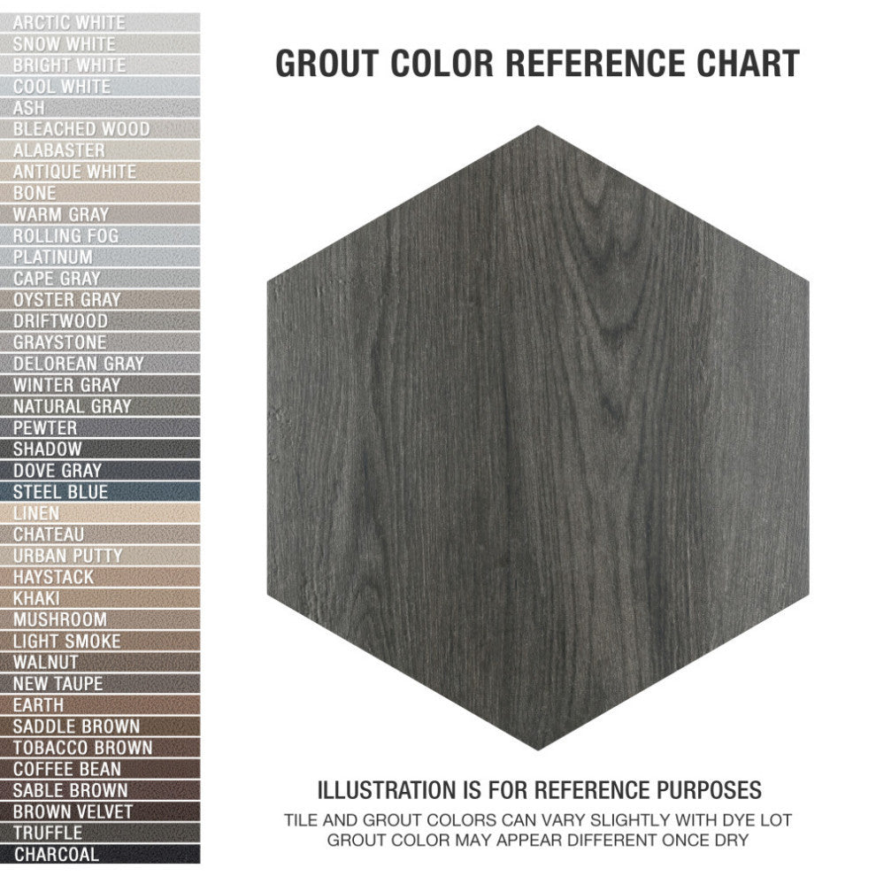 Natura Hex Nero Porcelain Floor and Wall Tile