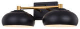 Vaxcel Lighting W0383 Belmont 2 Light 19"W Bathroom Vanity Light - Matte Black