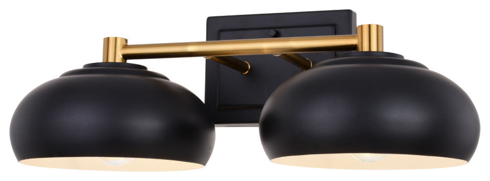 Vaxcel Lighting W0383 Belmont 2 Light 19"W Bathroom Vanity Light - Matte Black