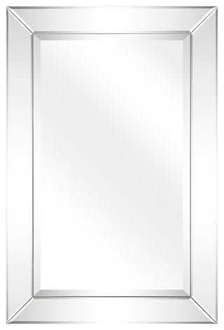 Antique Beveled Rectangle Wall Mirror, 1" Beveled Center 24"x36" Bathroom Mirror