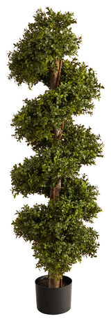 46" Boxwood Spiral Topiary Artificial Tree