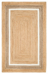 Safavieh Natural Fiber Collection NF883 Rug, Natural/Grey/Ivory, 5' X 8'