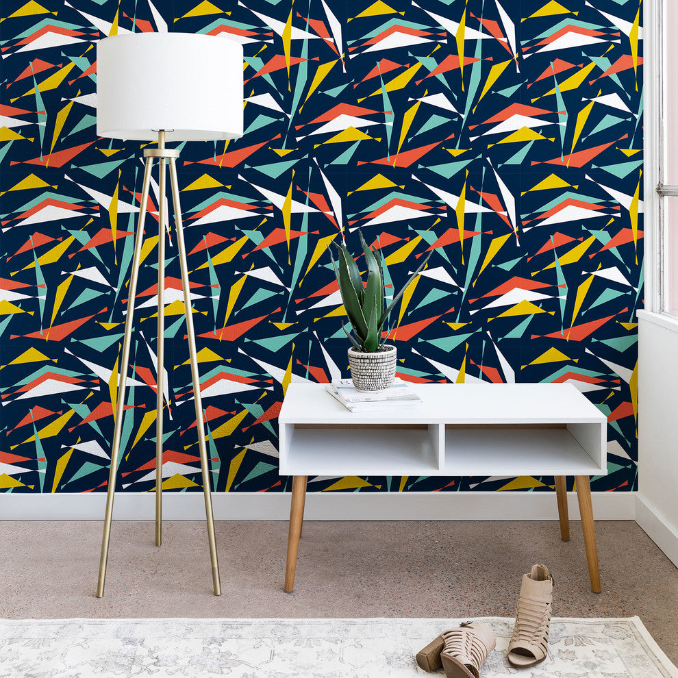 Deny Designs Heather Dutton Swizzlestick Party Girl Wallpaper, Blue, 2'x4'