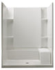 Sterling Alcove 60"x36"x74.75" Vikrell Center Shower Kit, White