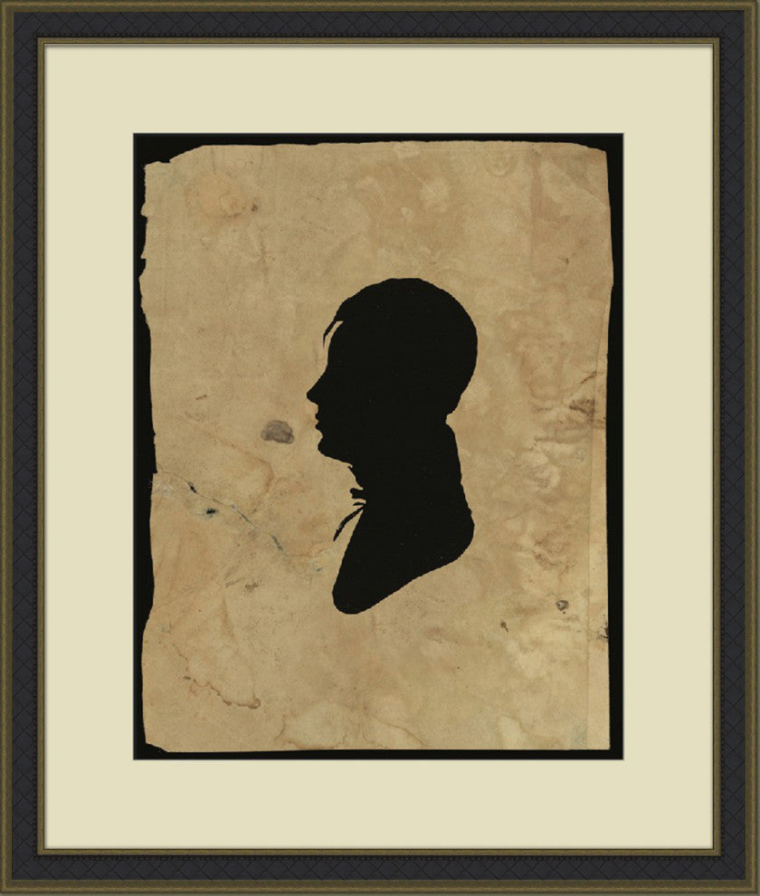 Colonial Male Silhouette 1, Giclee Reproduction Artwork