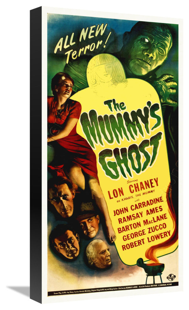 "The Mummy's Ghost" Stretched Canvas Giclee by Hollywood Photo Archive, 11x22"