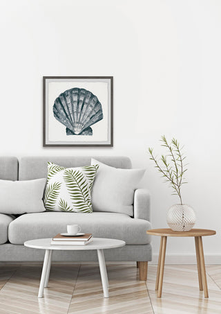 "Arctic Scallop Shell" Framed Painting Print, 18"x18"