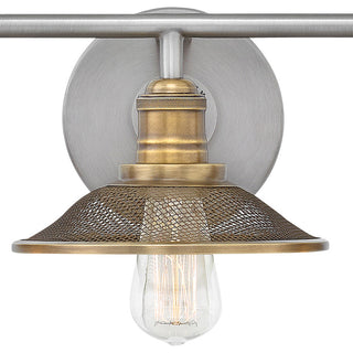 Hinkley Rigby Medium Three Light Vanity, Antique Nickel