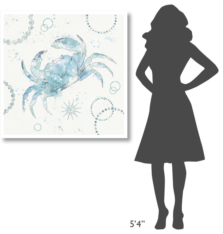 "Coastal Splash IV" Digital Paper Print by Katie Pertiet, 38"x38"