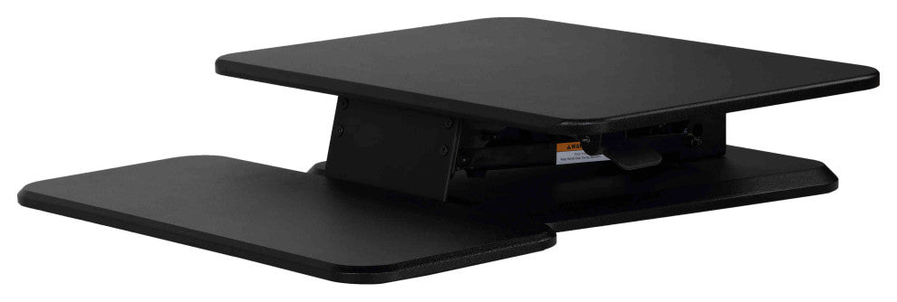 Cortesi Home Orbit Sit to Stand Adjustable Desktop Monitor Stand, Black