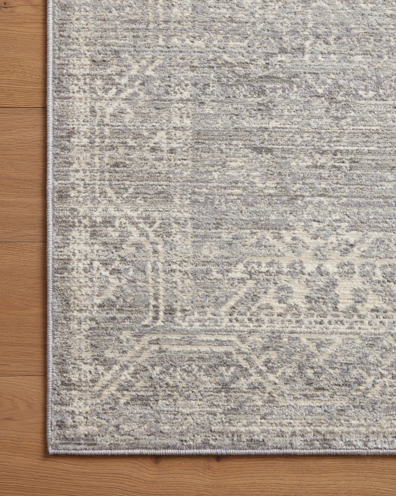 Loloi Indra Silver / Ivory 6'-3" x 9' Area Rug