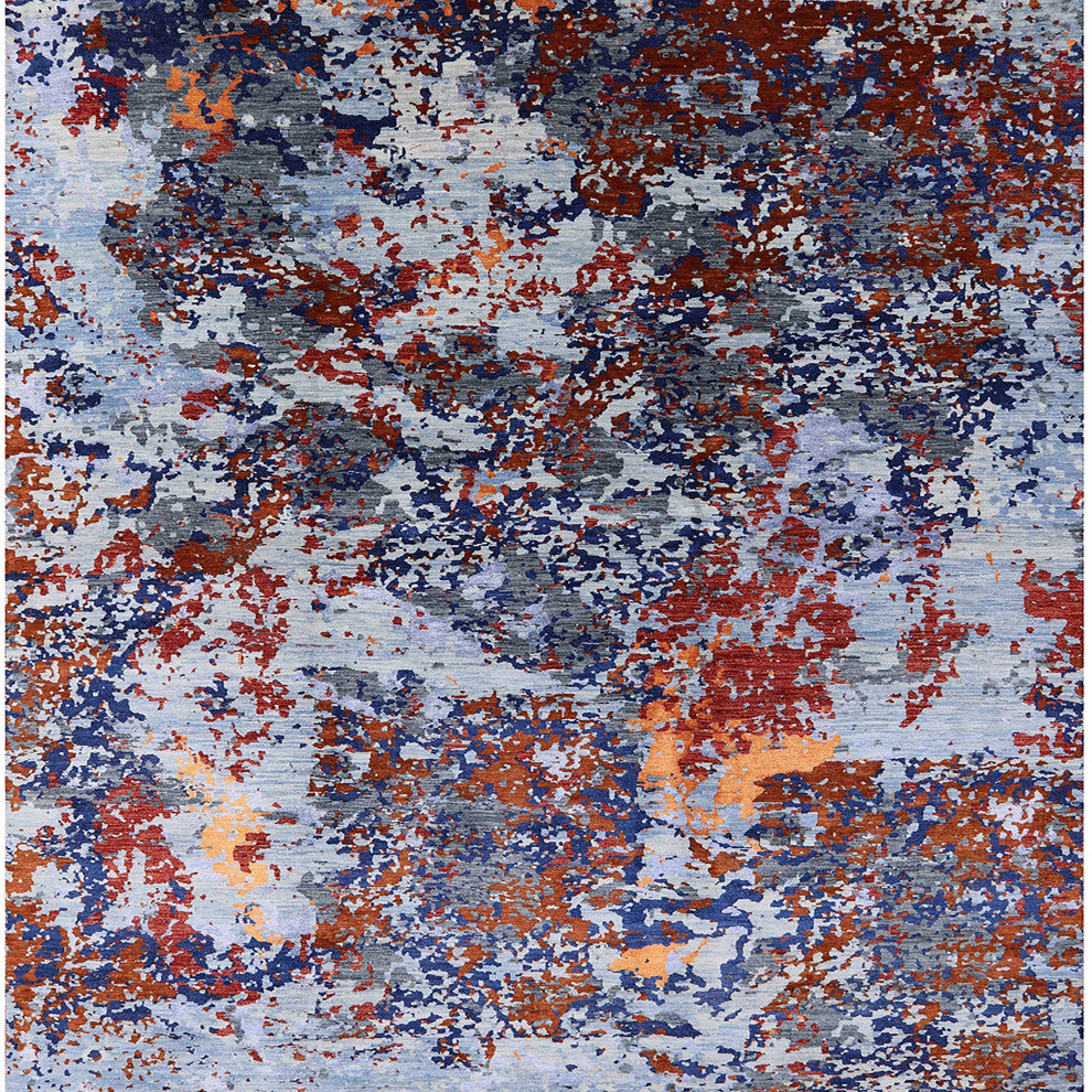 Ahgly Company Indoor Square Mid-Century Modern Area Rugs, 3' Square