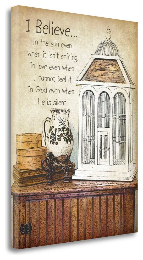 "I Believe" By Jo Moulton, Giclee Print on Gallery Wrap Canvas, Ready to Hang