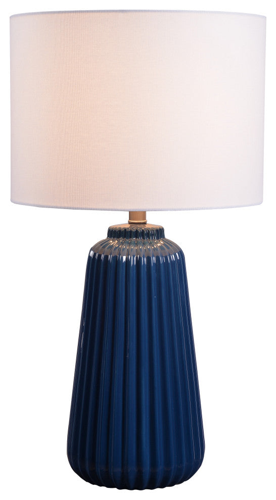 Kenroy 33158NAVY 1-Light Table Lamp, Ziggy