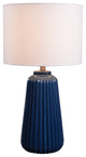 Kenroy 33158NAVY 1-Light Table Lamp, Ziggy