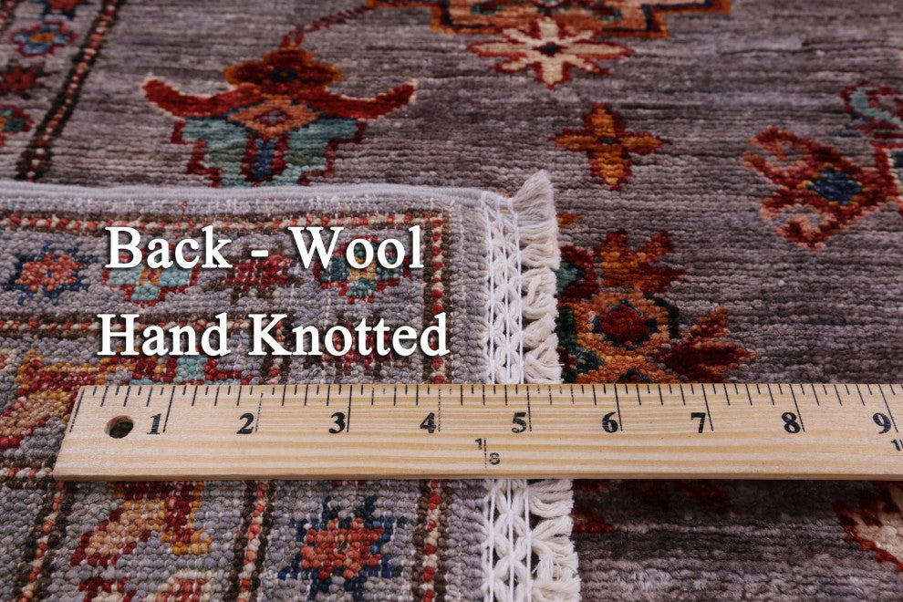 Super Kazak Hand Knotted Wool Rug 5' 8" X 7' 10" Q10256