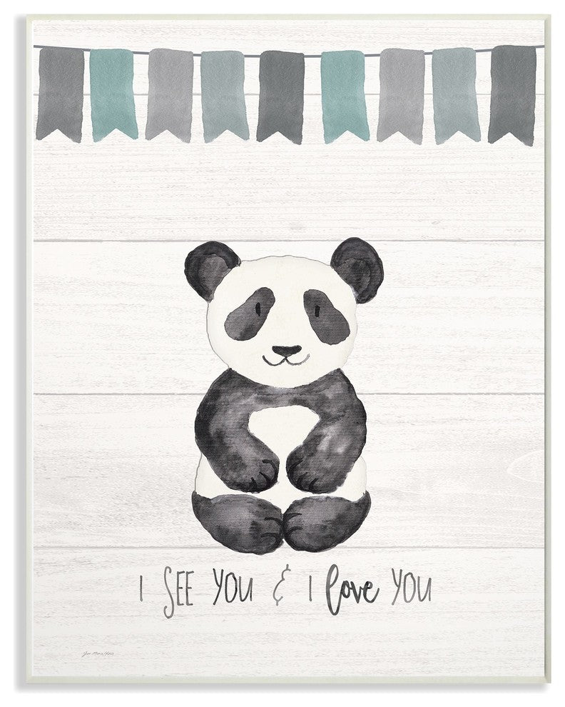 Stupell Ind. I See You Panda Wall Plaque, 13x19