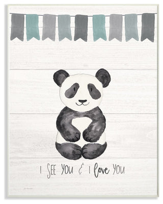 Stupell Ind. I See You Panda Wall Plaque, 13x19