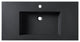 Dowell 18" FTB Resin Bathroom Vanity Basin, Black, 36wx18dx6h