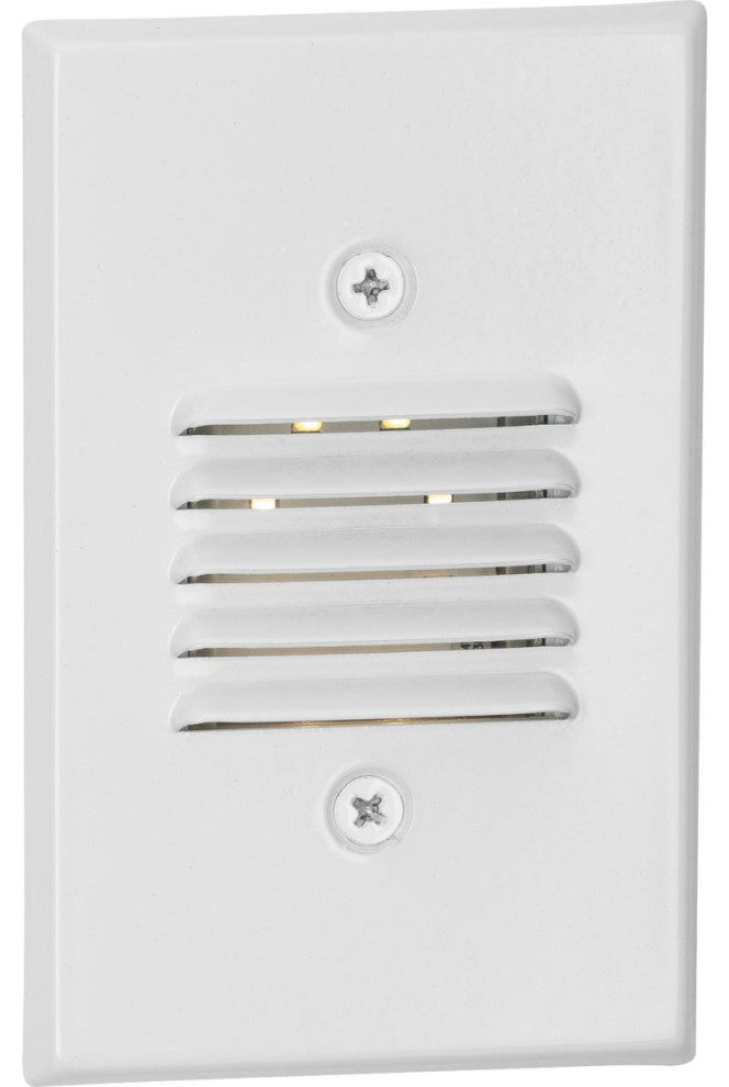 LED Indoor/Outdoor Satin White Integrated LED Wall or Step Light