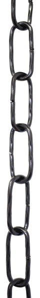 RCH Hardware Steel Standard Link Chandelier Chain, 2 Sizes, Black, U30