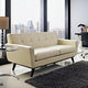 Modern Contemporary Living Room Loveseat Beige