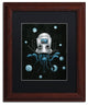 ''Visions I'' Matted Framed Art, Wood Frame, Black Matte, 14x11