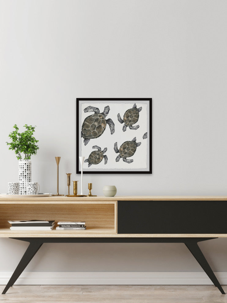 "Come Out of Your Shell" Framed Painting Print, 12x12