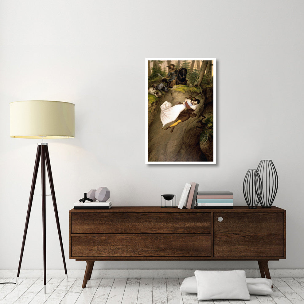 "Leap from the Rock" Print by Julius Schnorr von Carolsfeld, 28"x42"