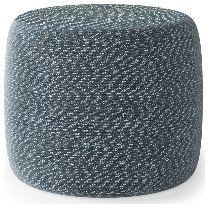 Bayley Round Braided Pouf