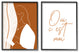 Oui C'est Moi French Woman Behind Palms,24 x 30