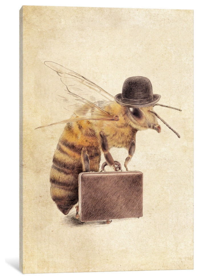 "Worker Bee" by Eric Fan, 18x12x1.5