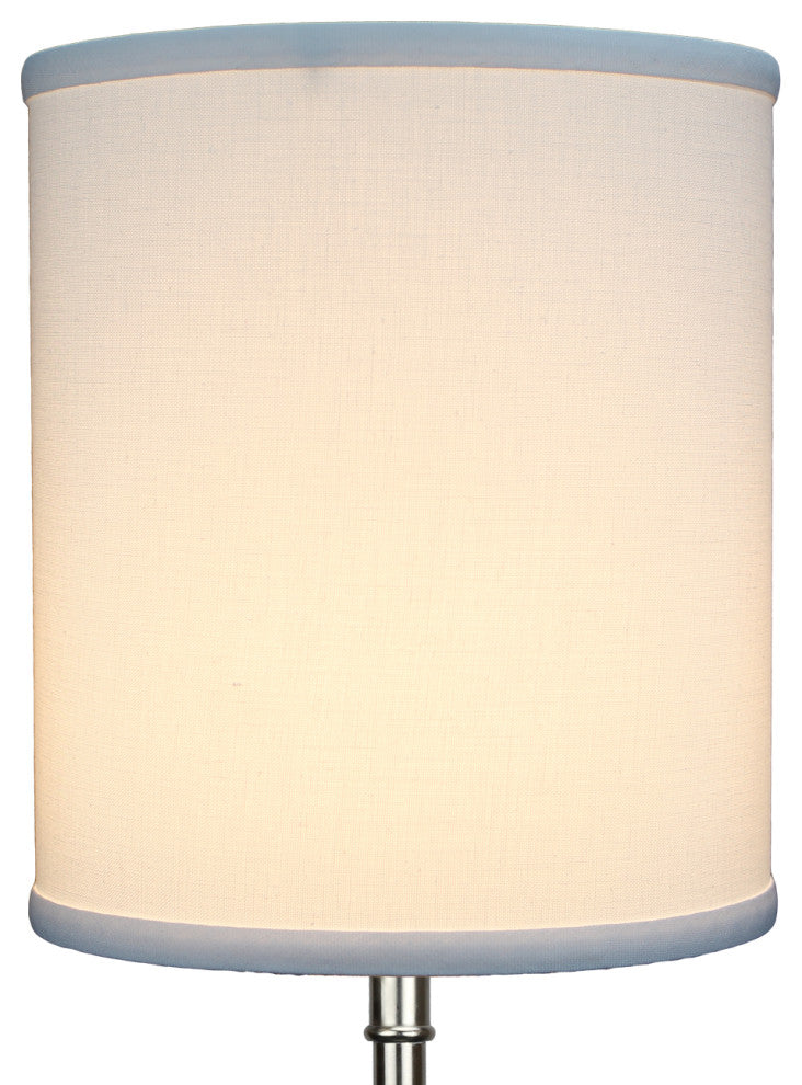 Fenchel Shades 6"x6"x7" Spider Attachment Drum Lamp Shade, Linen White