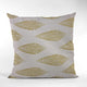 Plutus Green Beige Large Leafs Floral Luxury Throw Pillow, 20"x36"