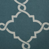 Madison Park Saratoga Fretwork Print Grommet Top Window Valance, Blue