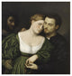 "The Venetian Lovers" Digital Paper Print by Paris Bordone, 23"x24"