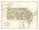 "Map of New Jersey and Pennsylvania, 1839" Paper Print by David H. Burr, 24"x19"