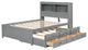 Gewnee Full Size platform bed with trundle