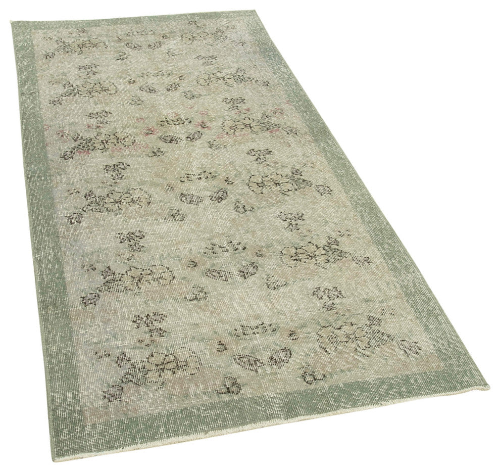 Rug N Carpet - Handwoven Turkish 3' 1'' x 6' 3'' Distressed Overdyed Rug
