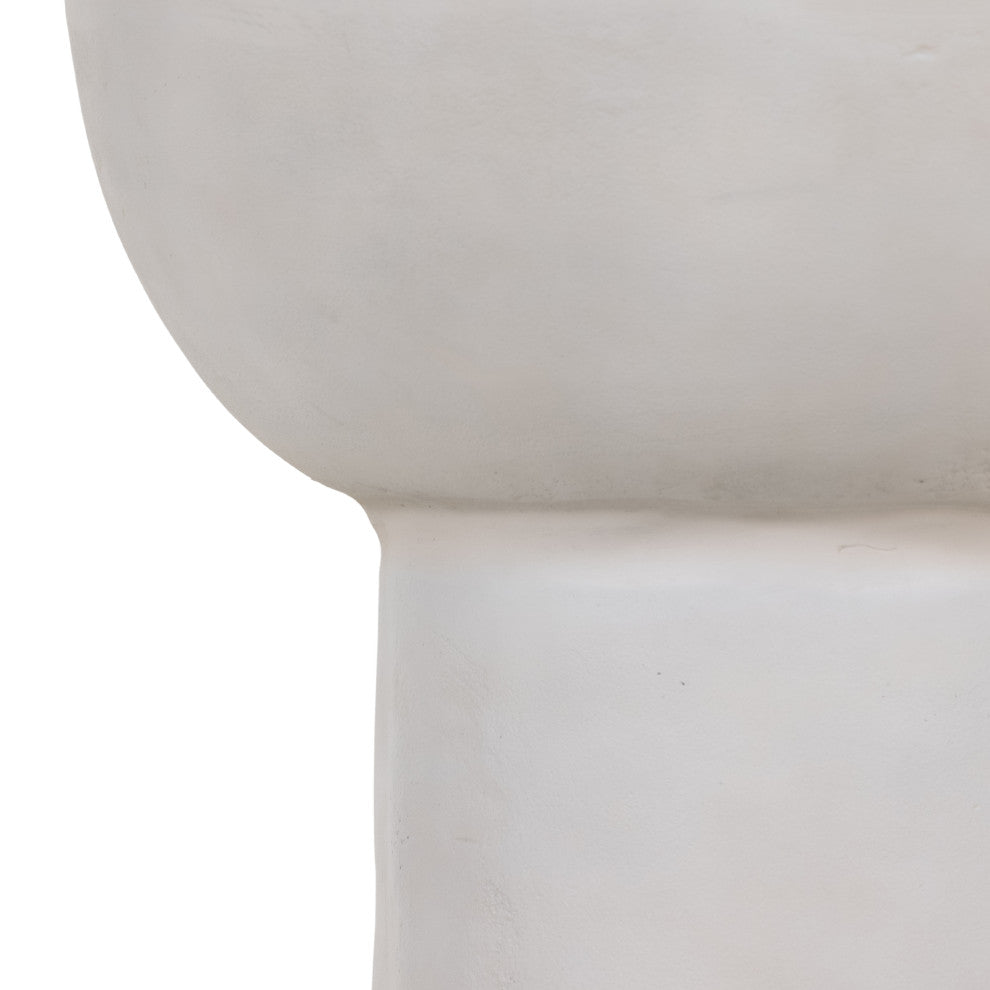 Searcy End Table-Textured Matte White