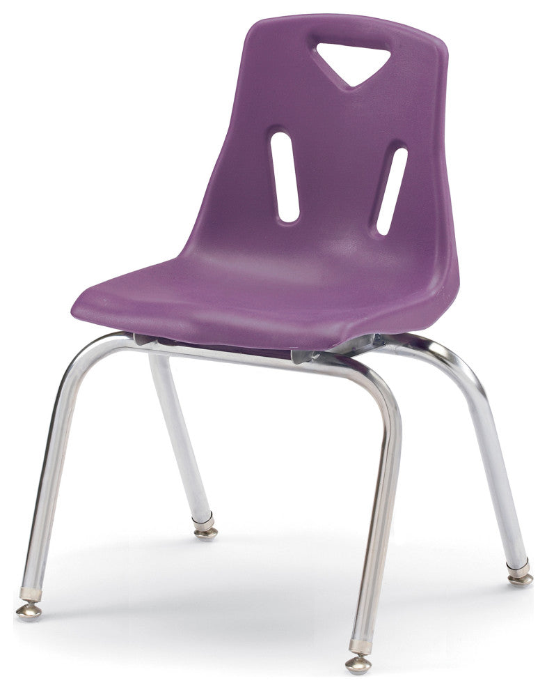 Berries Stacking Chair with Chrome-Plated Legs - 12" Ht - Key Lime