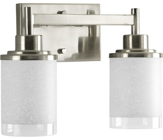 Progress Lighting 2-100W Medium Bath Brkt, Brushed Nickel