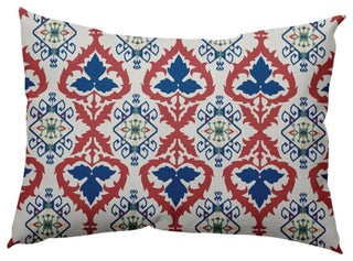 Bombay Decorative Throw Pillow, Dark Cobalt Blue, 14"x20"