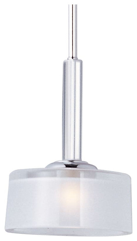 Elle 7"W 1-Light Xenon Mini Pendant Light Fixture Polished Chrome Finish by Maxi