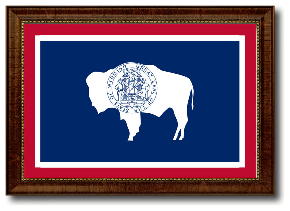 Wyoming State Flag Canvas Print, 21"x30"