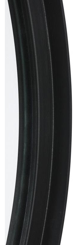 Jennifer Metal Framed Wall Mirror, Black, 30"