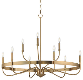 Maxim 14499 Frankie 9 Light 40"W Taper Candle Style Chandelier - Heritage