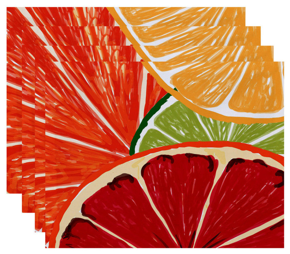 Lemonade, Geometric Print Placemat