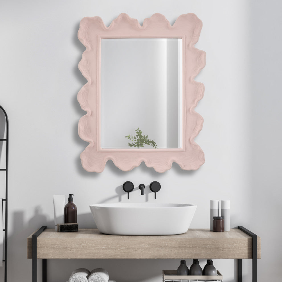 Uttermost Sea Coral Pink Mirror