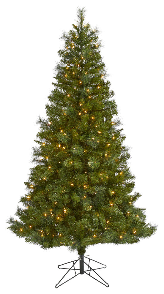 6' Mount Hood Spruce Christmas Tree/300 Warm White Lights/ 673 Bendable Branches